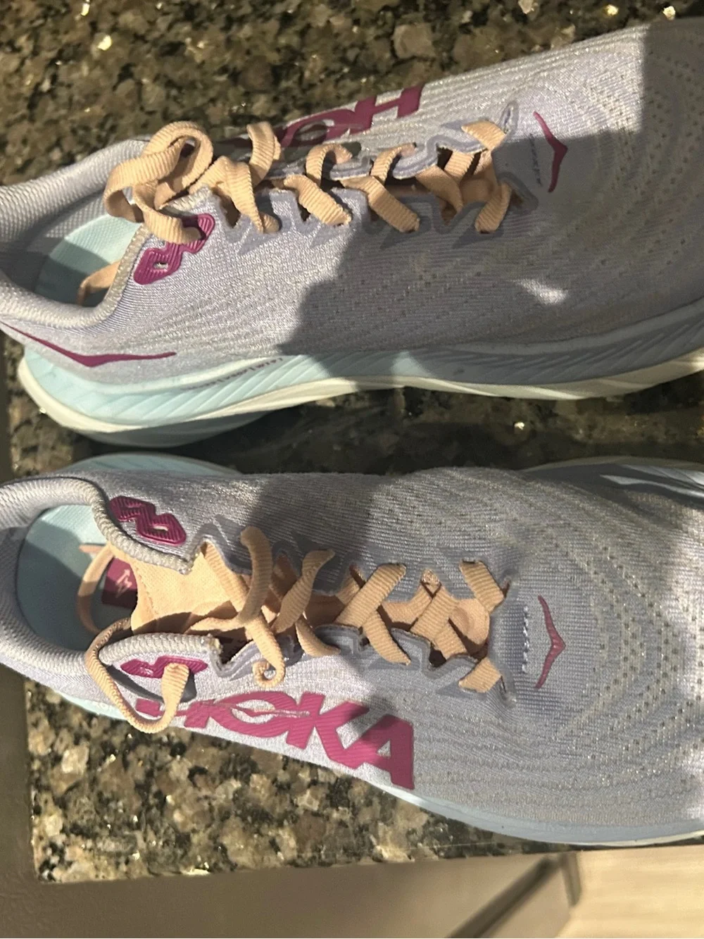 Hoka Lavender and Pink Women's Running Shoes